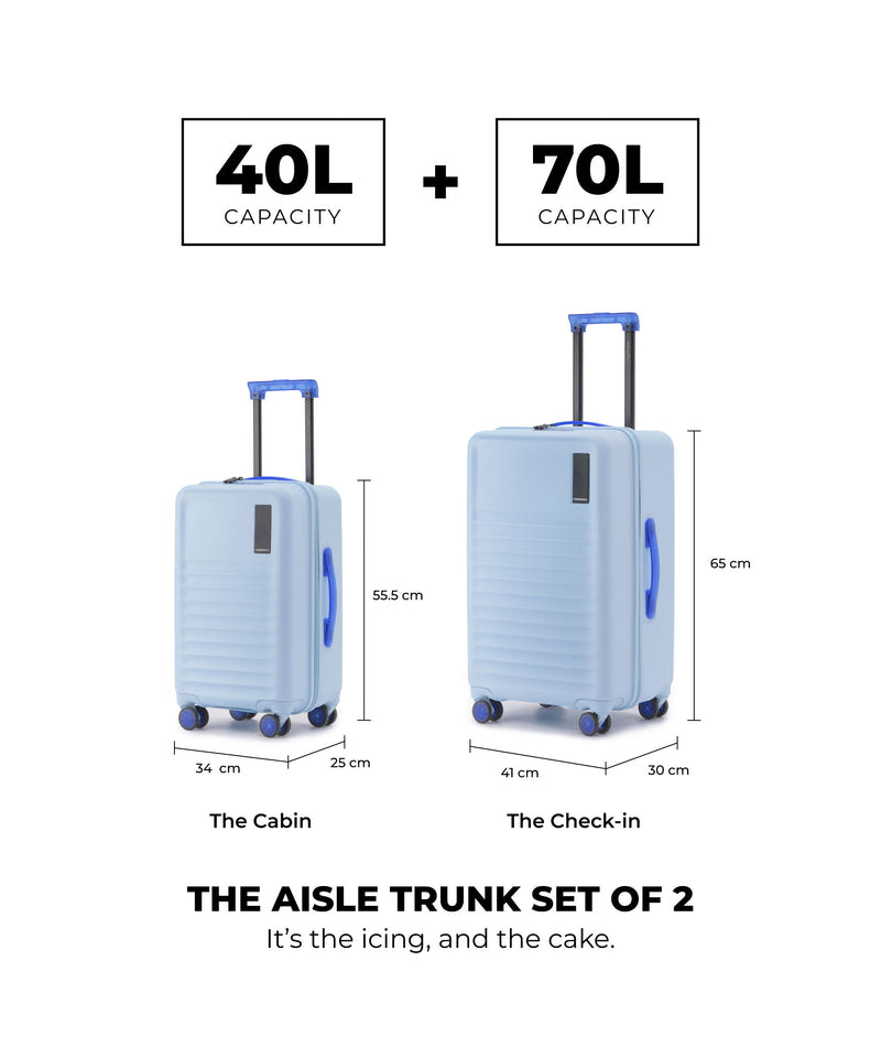 Color_Shy Blue | The Aisle Trunk - Set of 2
