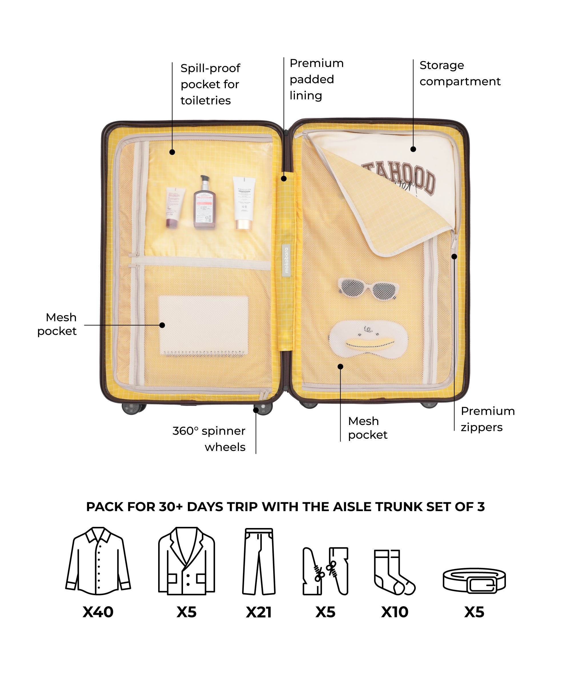 Color_Cool Beans | The Aisle Trunk - Set of 3