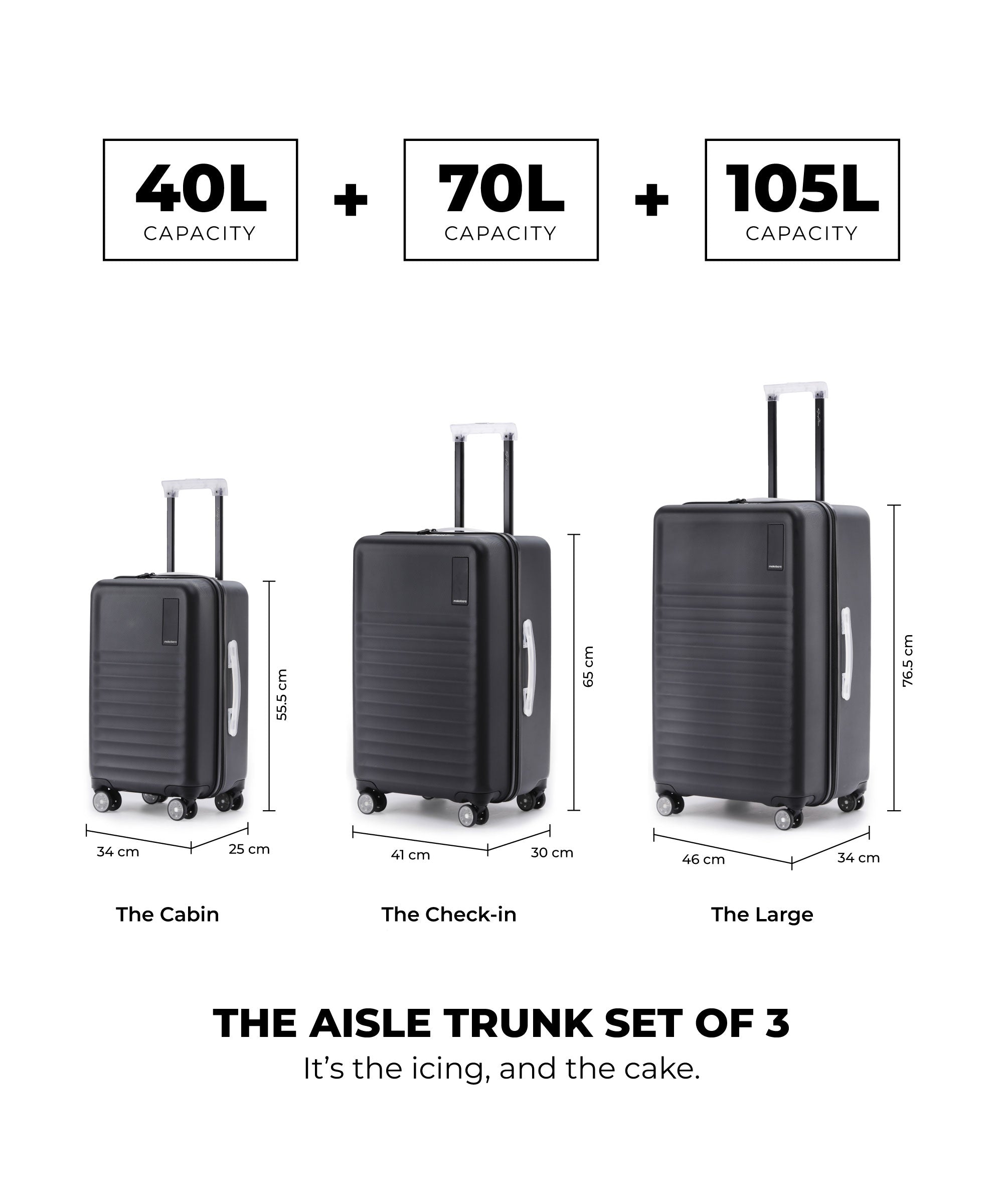 The Aisle Trunk - Set of 3 – Mokobara