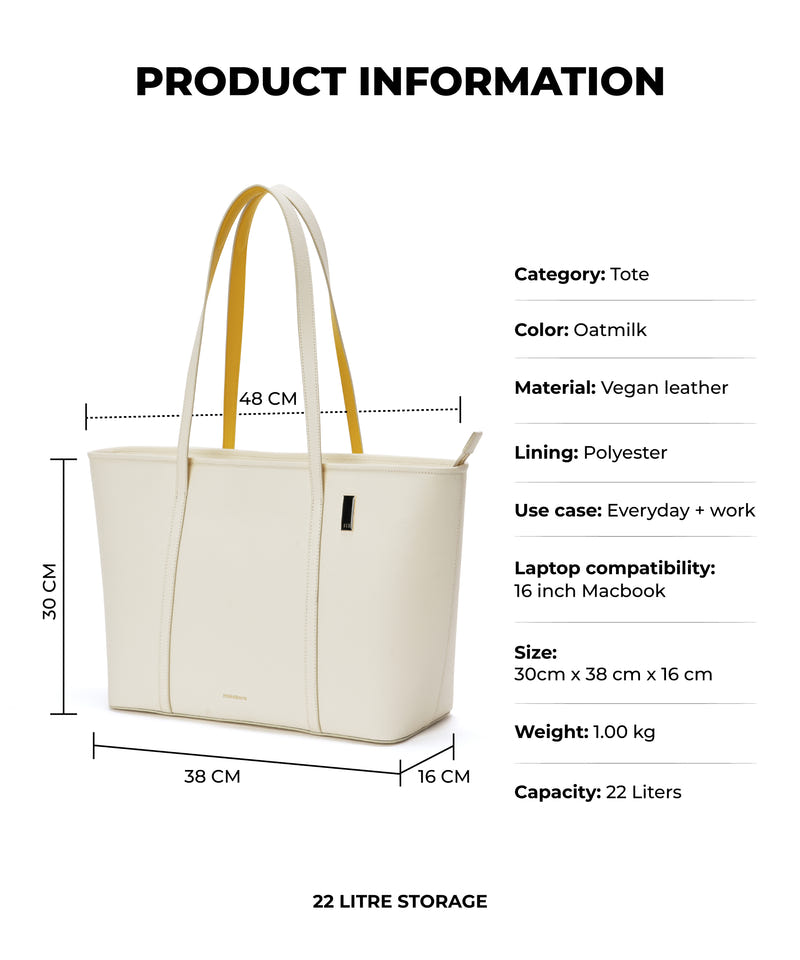 Color_Oatmilk | The Astrid Tote