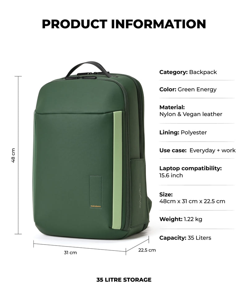 Color_Green Energy | The Autopilot Backpack - 35L