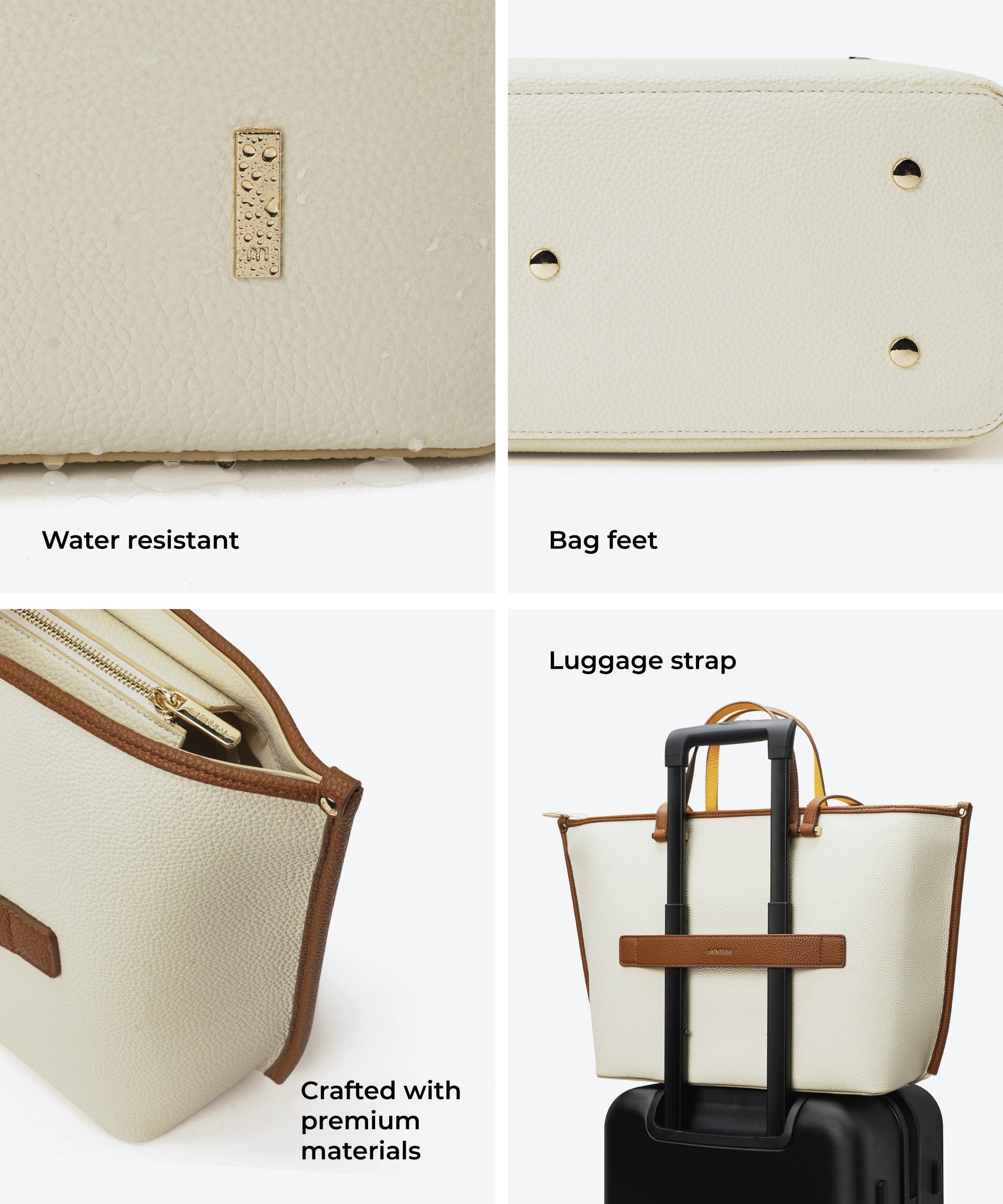 Color_Coconut Cream | The Belle Tote