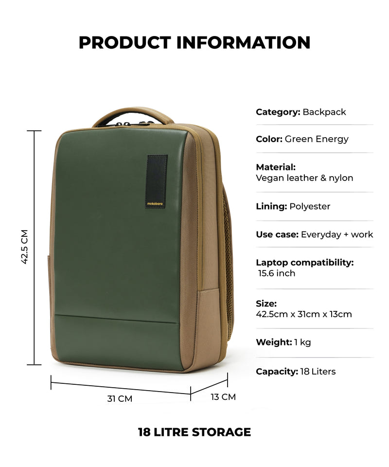Color_Green Energy | The Element Backpack - 18L