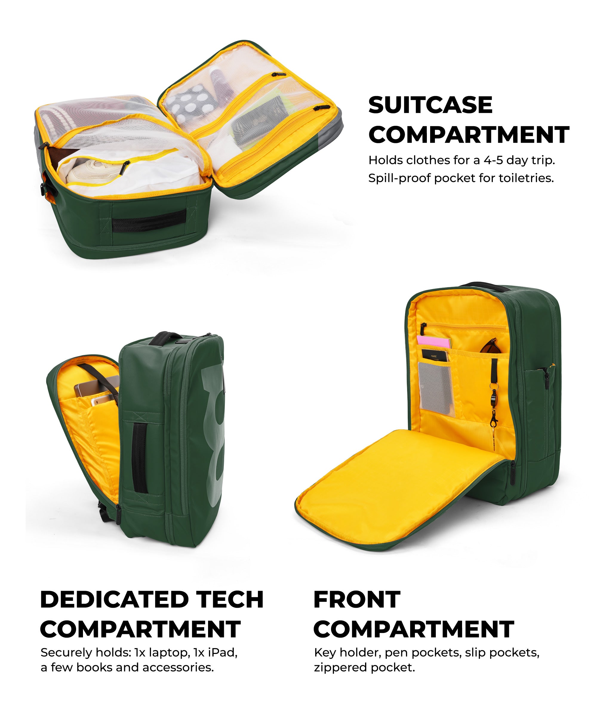 Color_Green Energy 2.0 | The Em Travel Backpack - 45L