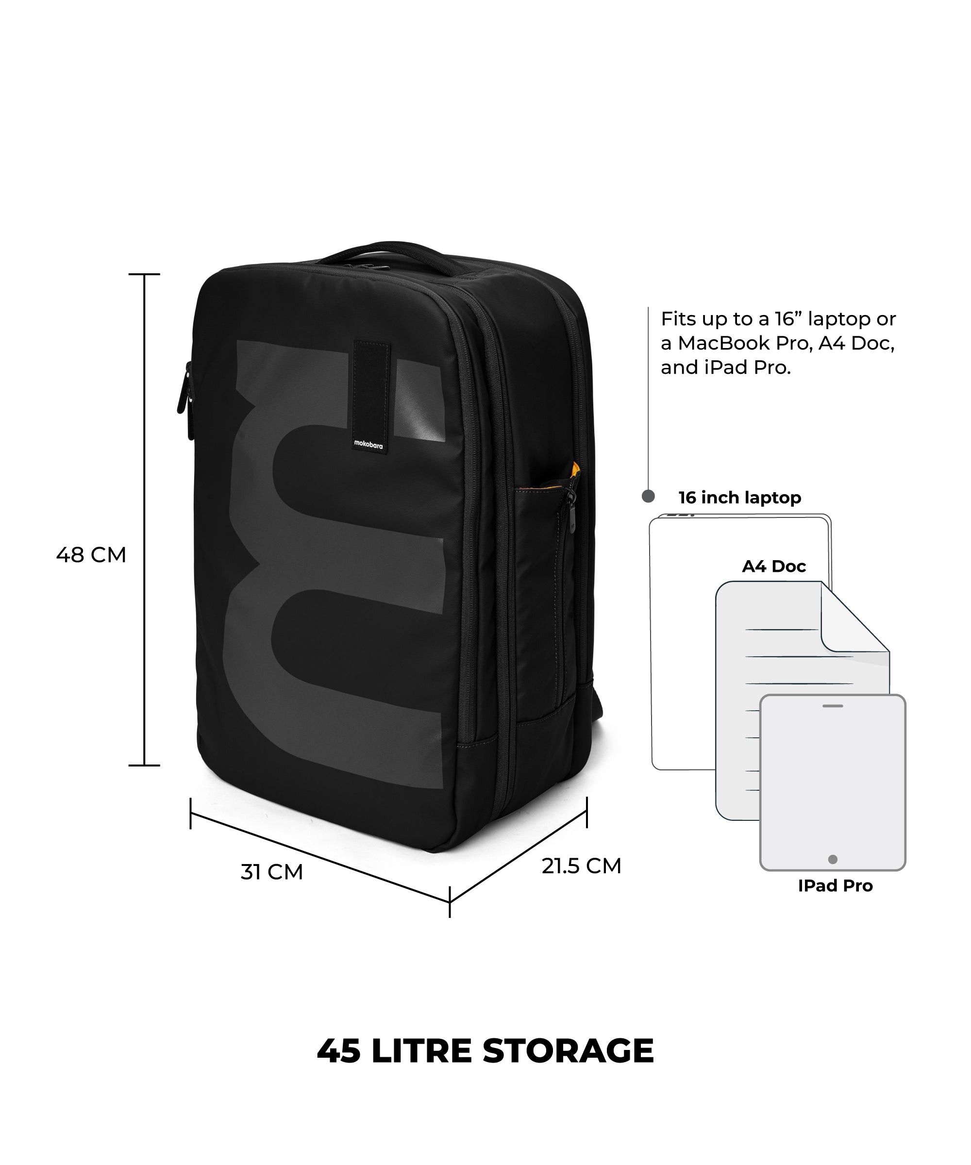 45 liter outlet backpack carry on