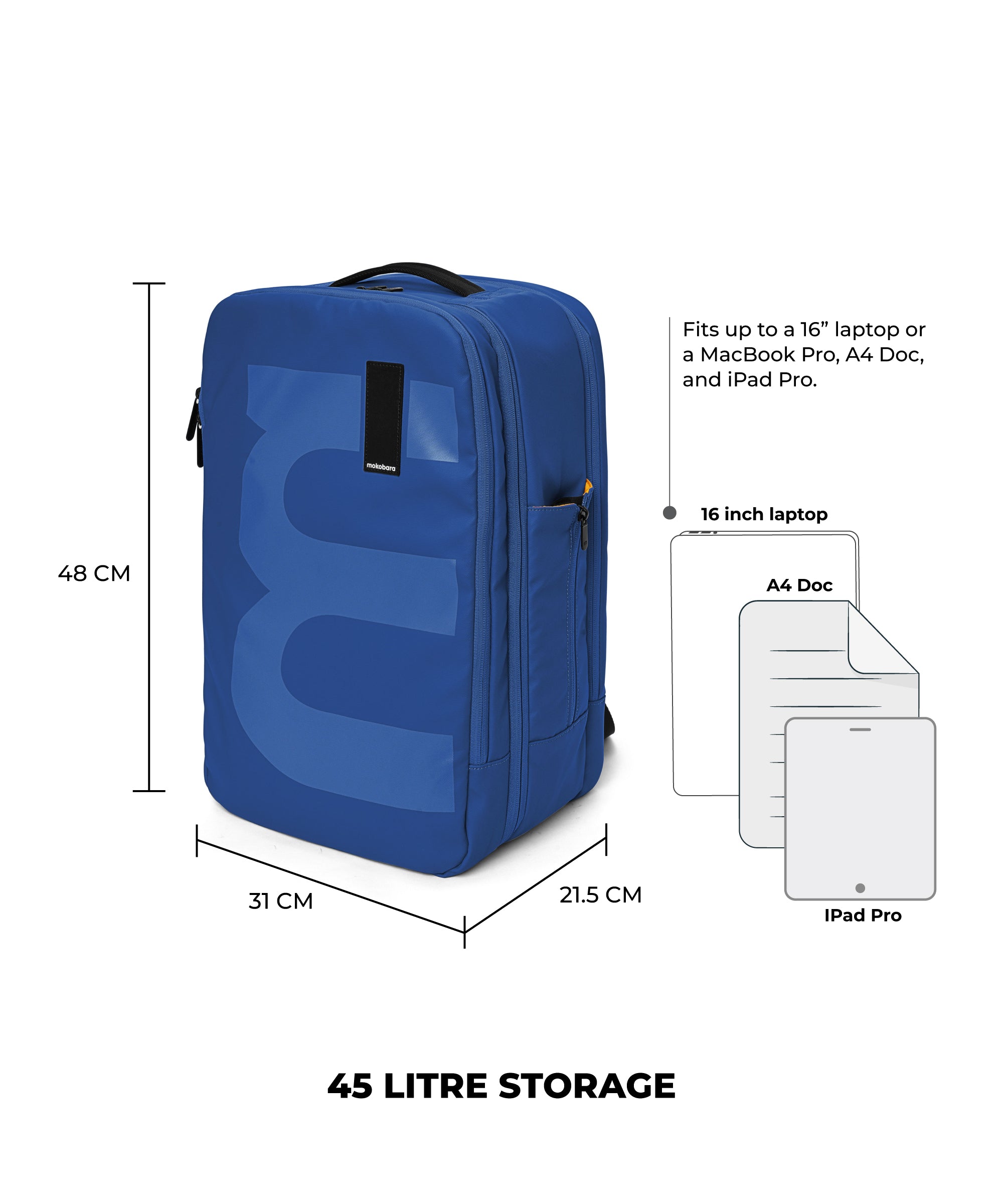 45l backpack clearance dimensions