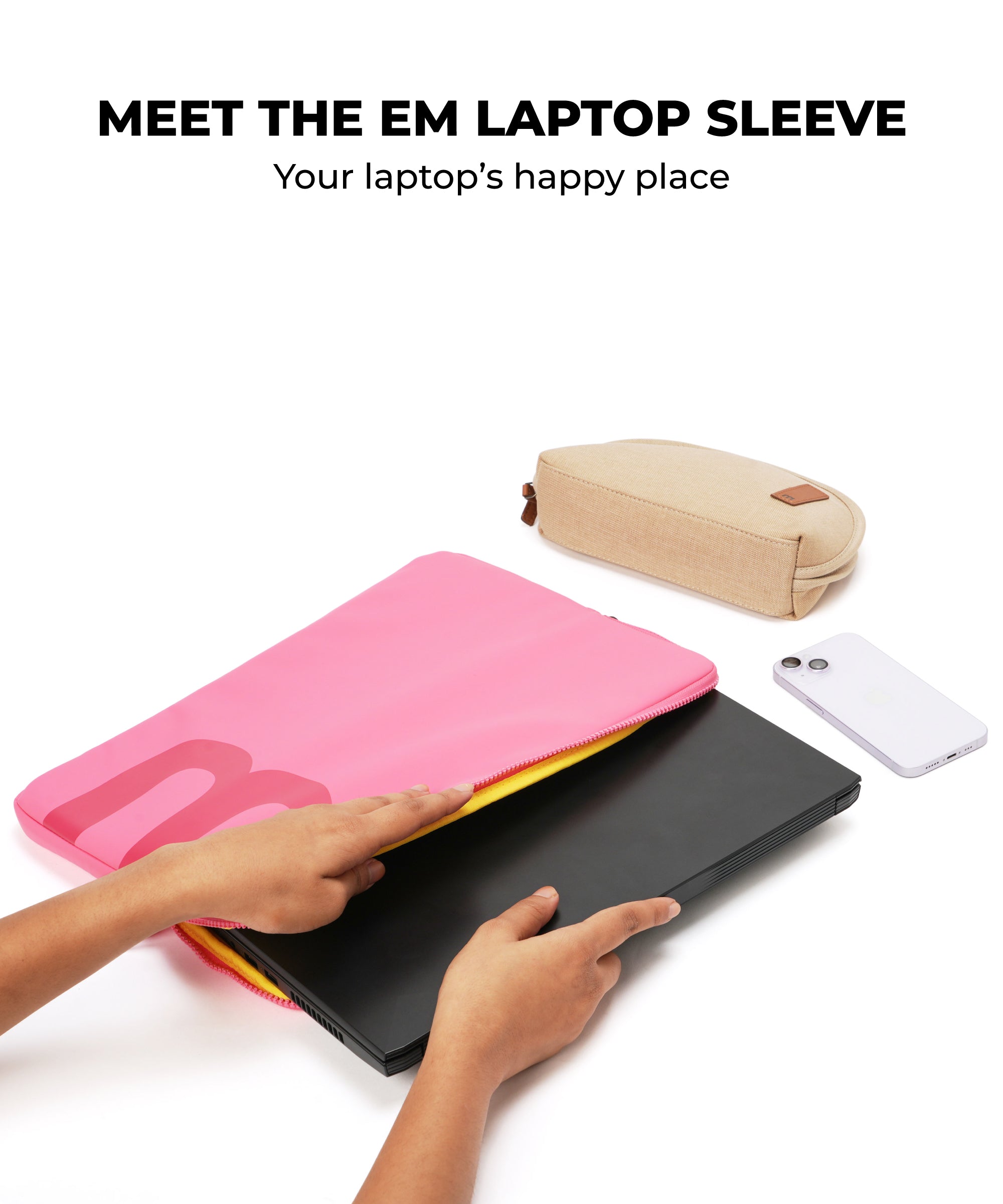 Color_Soul Shine | The Em Laptop Sleeve Large