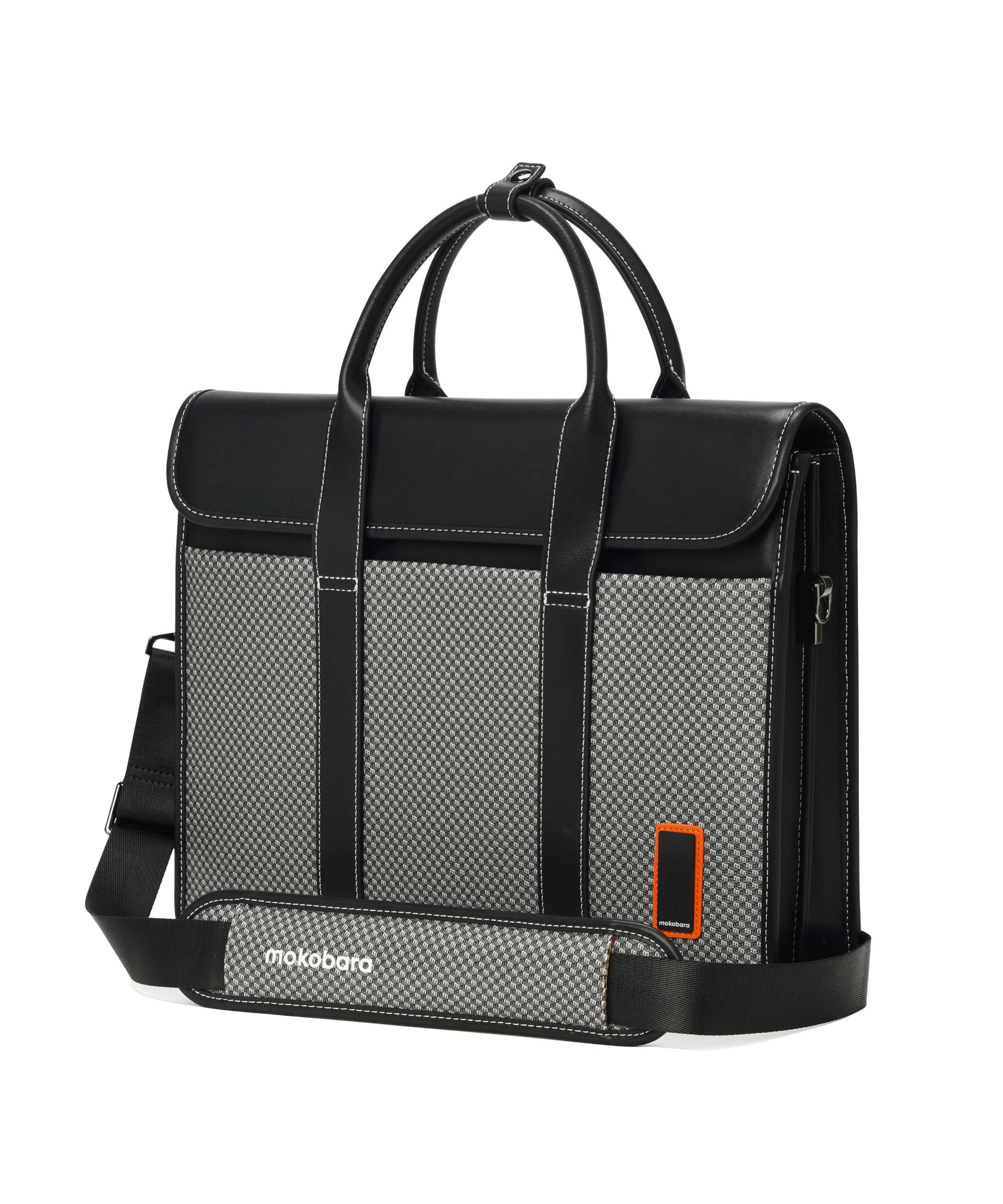 Color_Mokogram Black Sesame | The FNO Briefcase