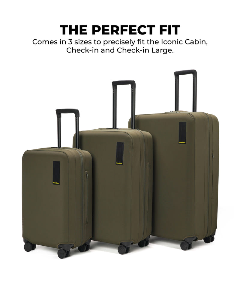 Size_Check-in Large- Seaweed Green | The Iconic Luggage Cover