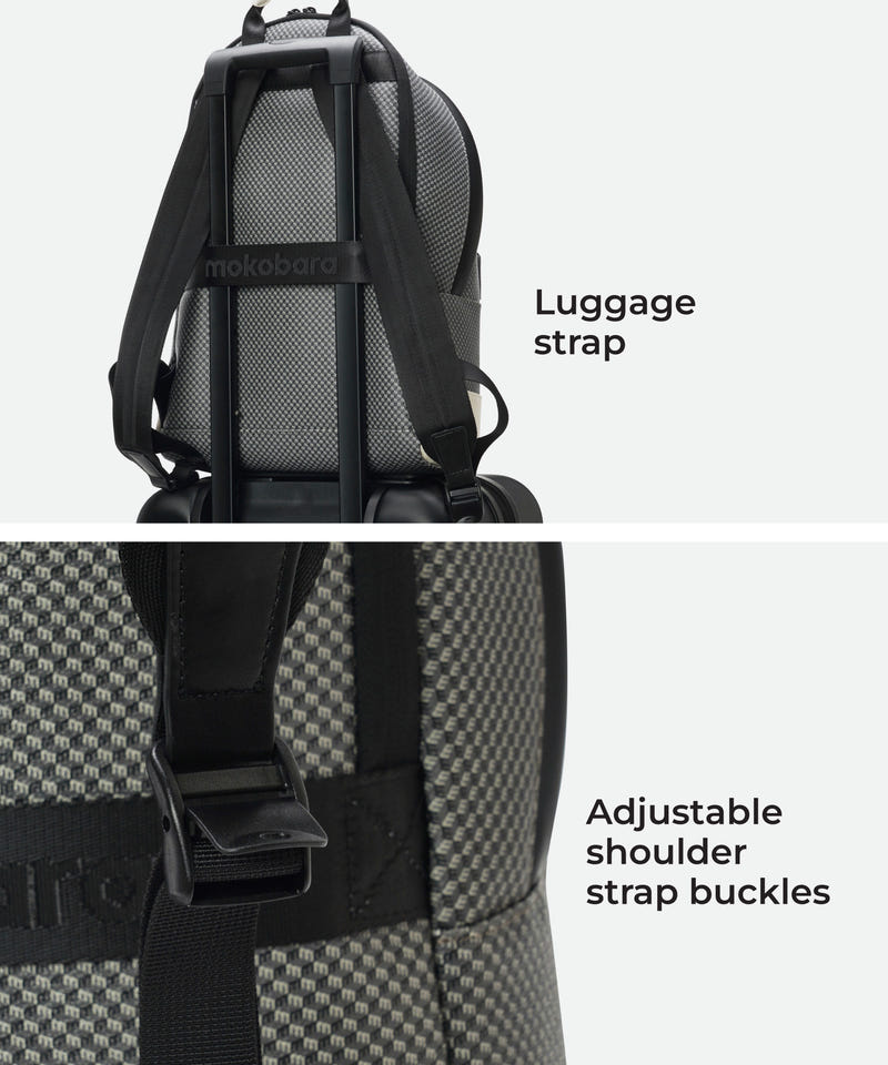 Color_Mokogram - Black Sesame | The Kickstreet Backpack - 21L