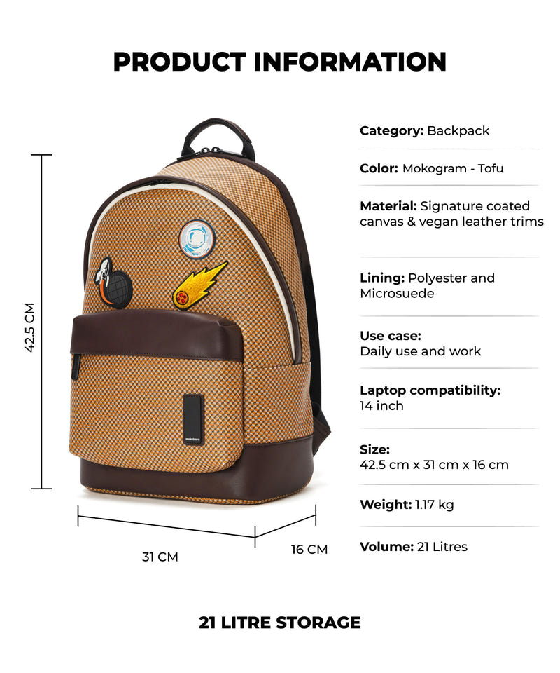 Color_Mokogram - Tofu | The Kickstreet Backpack - 21L