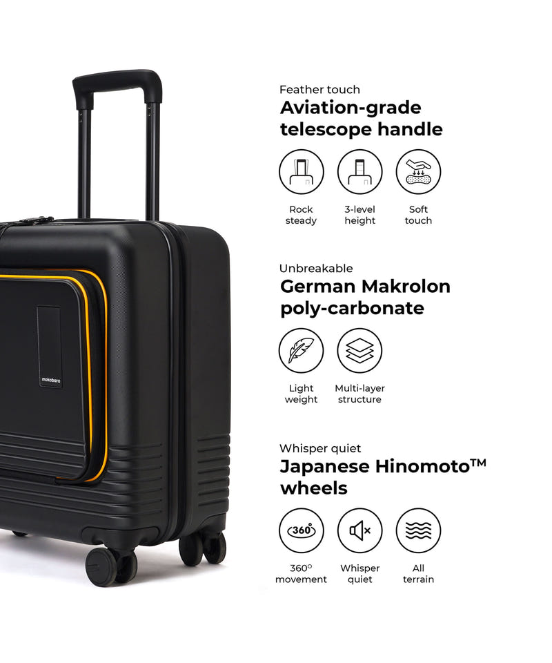 Color_Money Moves Sunray | The Cabin Overnighter Luggage (back up)