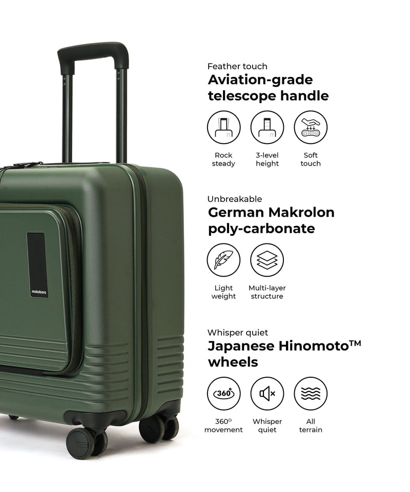 Color_Seaweed Green | The Cabin Overnighter Luggage (back up)