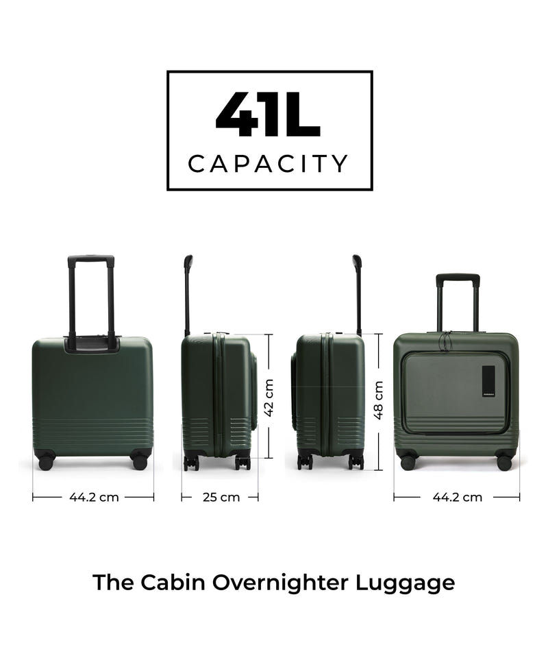 Color_Seaweed Green | The Cabin Overnighter Luggage (back up)
