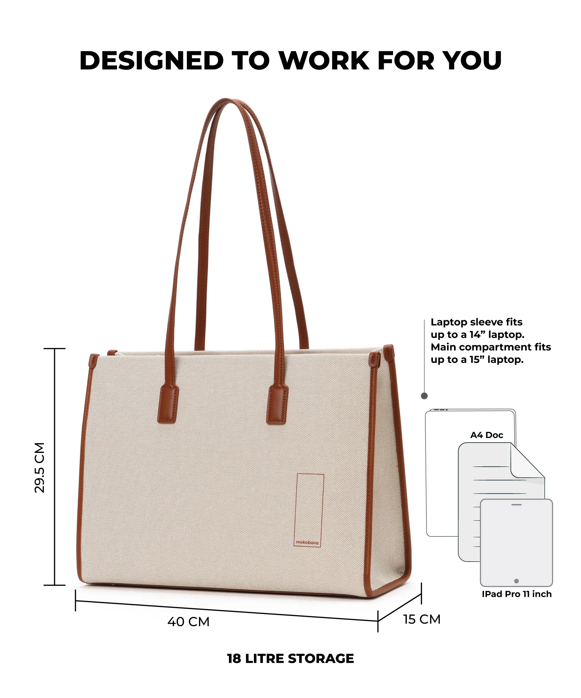 Color_Coconut Cream | The Skye Tote 