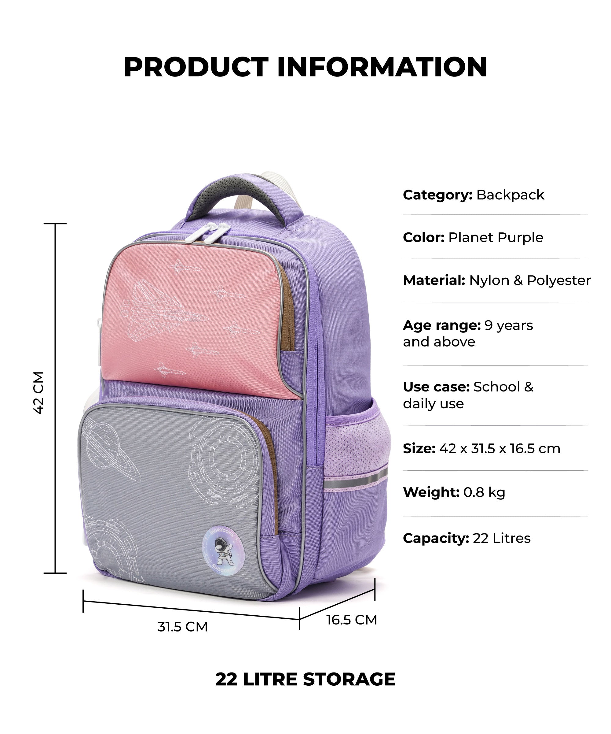 Color_Planet Purple | The Starship Backpack