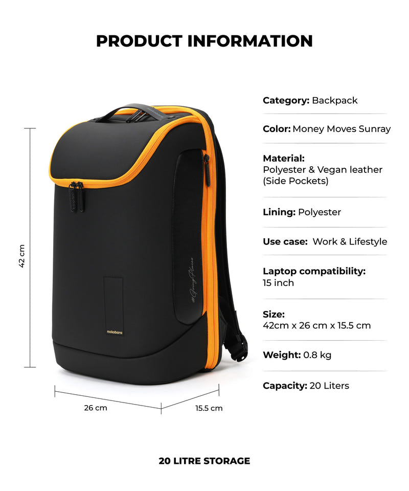 Color_Money Moves Sunray | The Transit Backpack - 20L