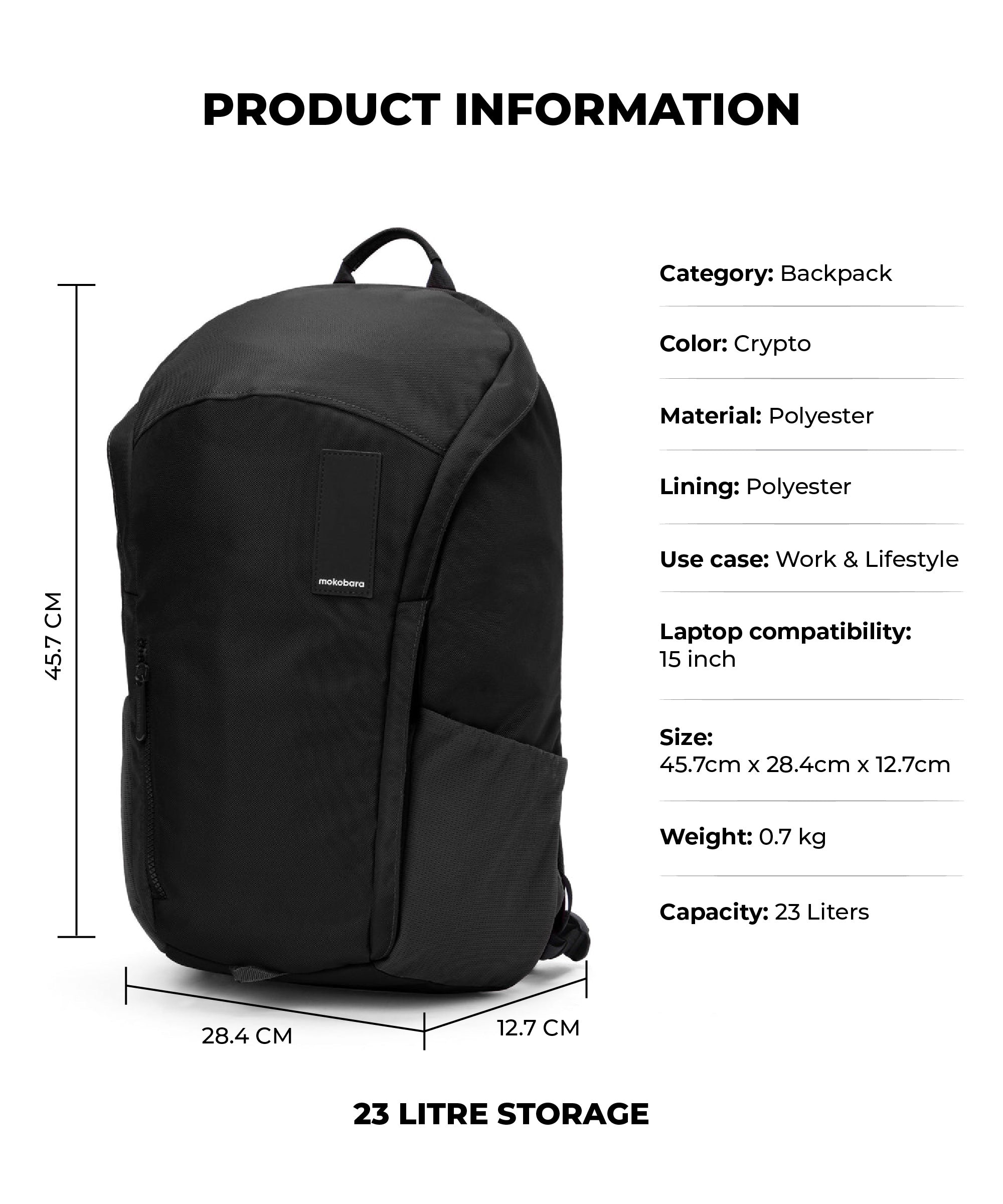 Color_Crypto | The Aviator Backpack - 23L