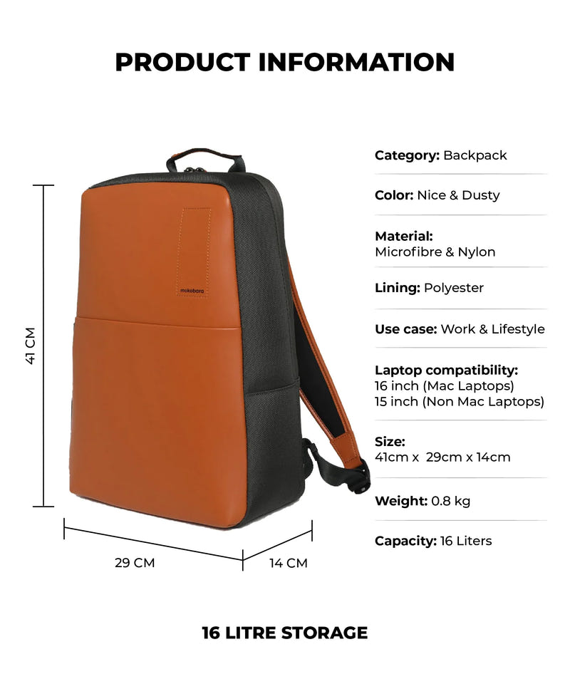 Color_Nice & Dusty | The Backpack - 16L