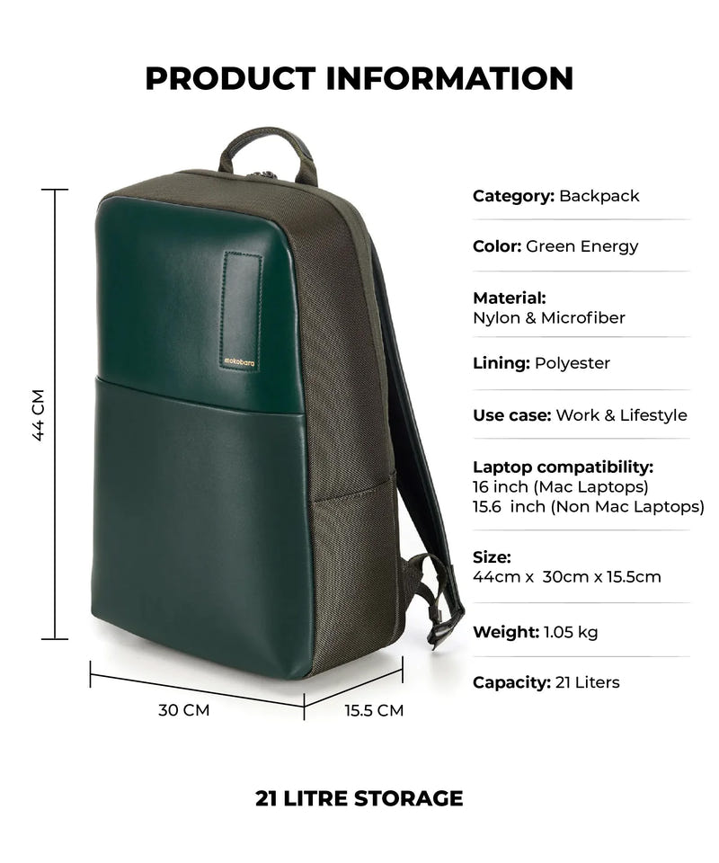 Color_Deep Black | The Backpack Pro - 21 L