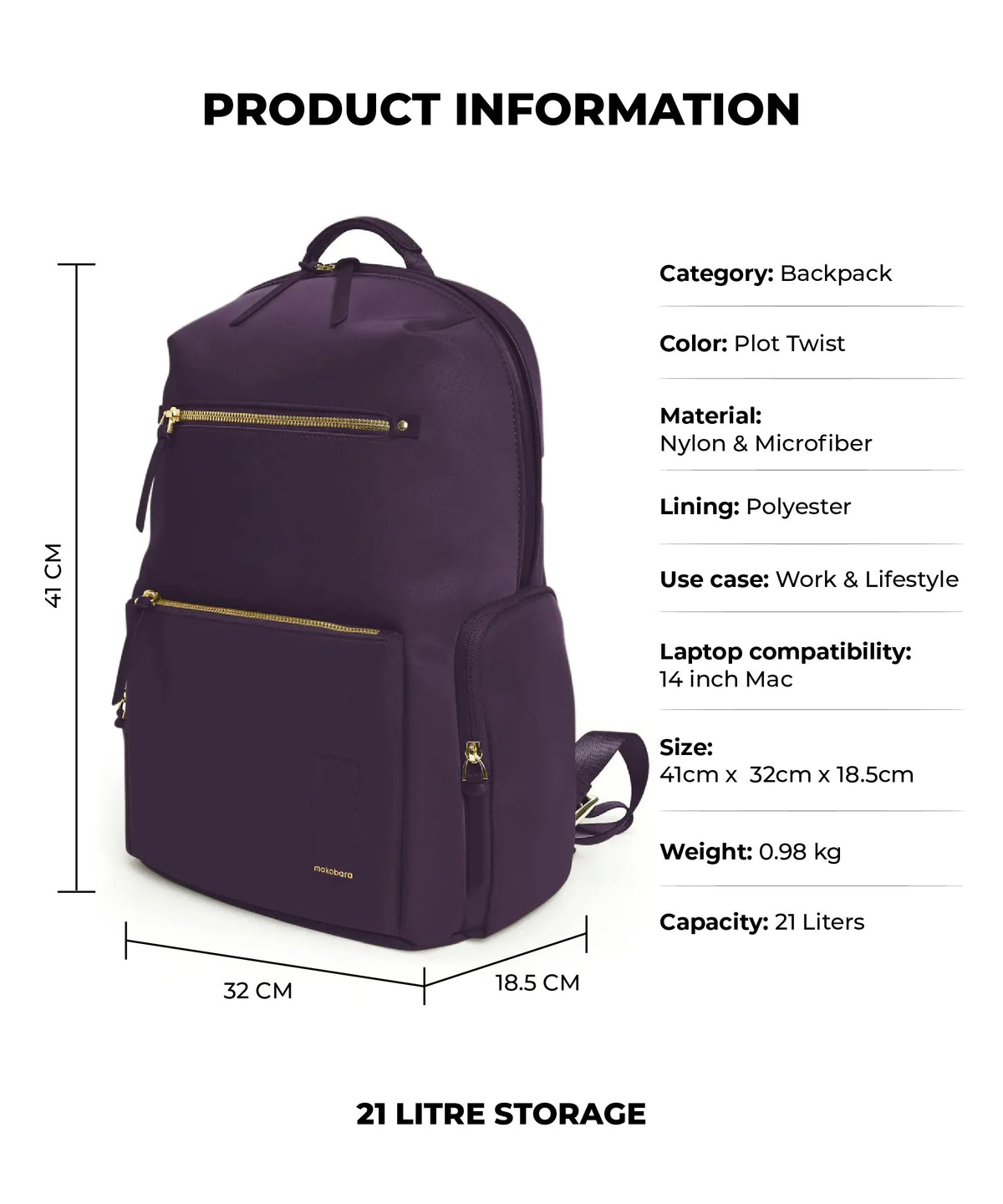 The Bliss Backpack - 21L