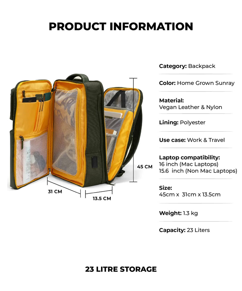 Color_Home Grown Sunray | The Overnighter Backpack - 23L