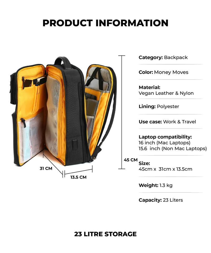 Color_Money Moves | The Overnighter Backpack - 23L