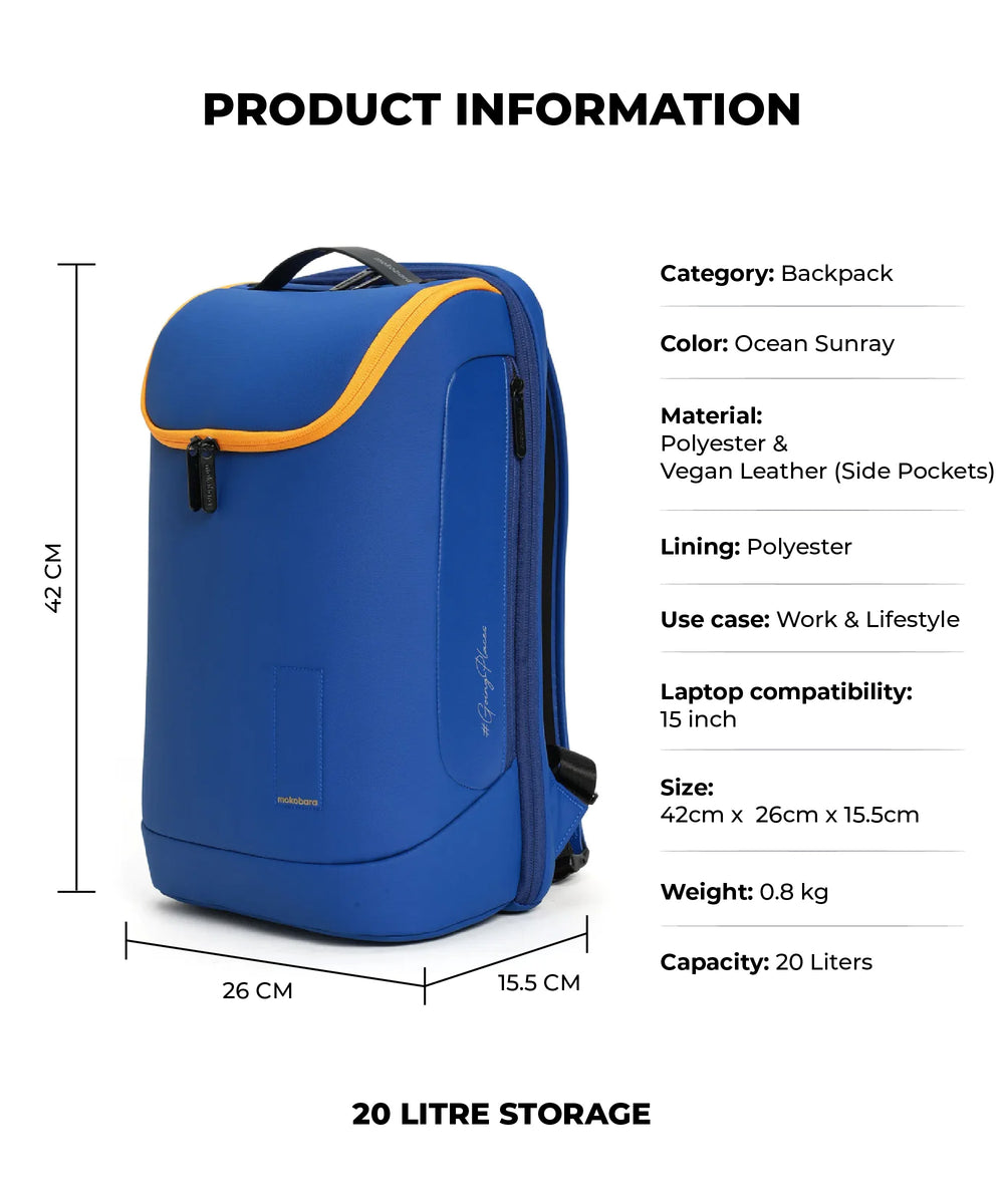 Buy Transit Backpack 20L | Everyday Minimalist Laptop Bag | Mokobara