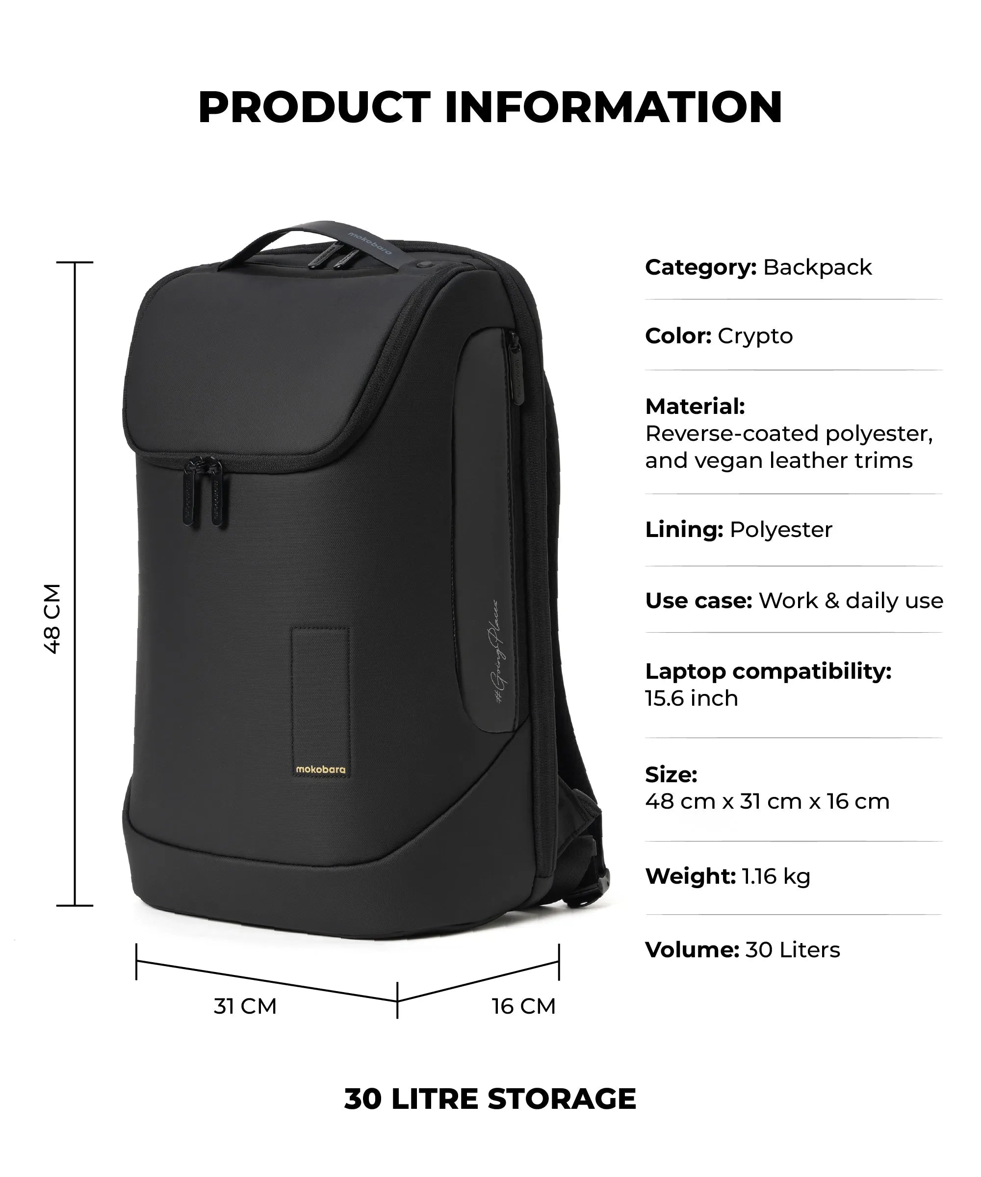 Color_Crypto - 2.0 | The Transit Backpack - 30L