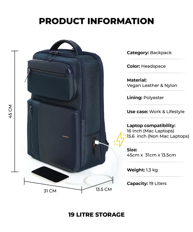 Color_Headspace  | The Work Backpack - 19L