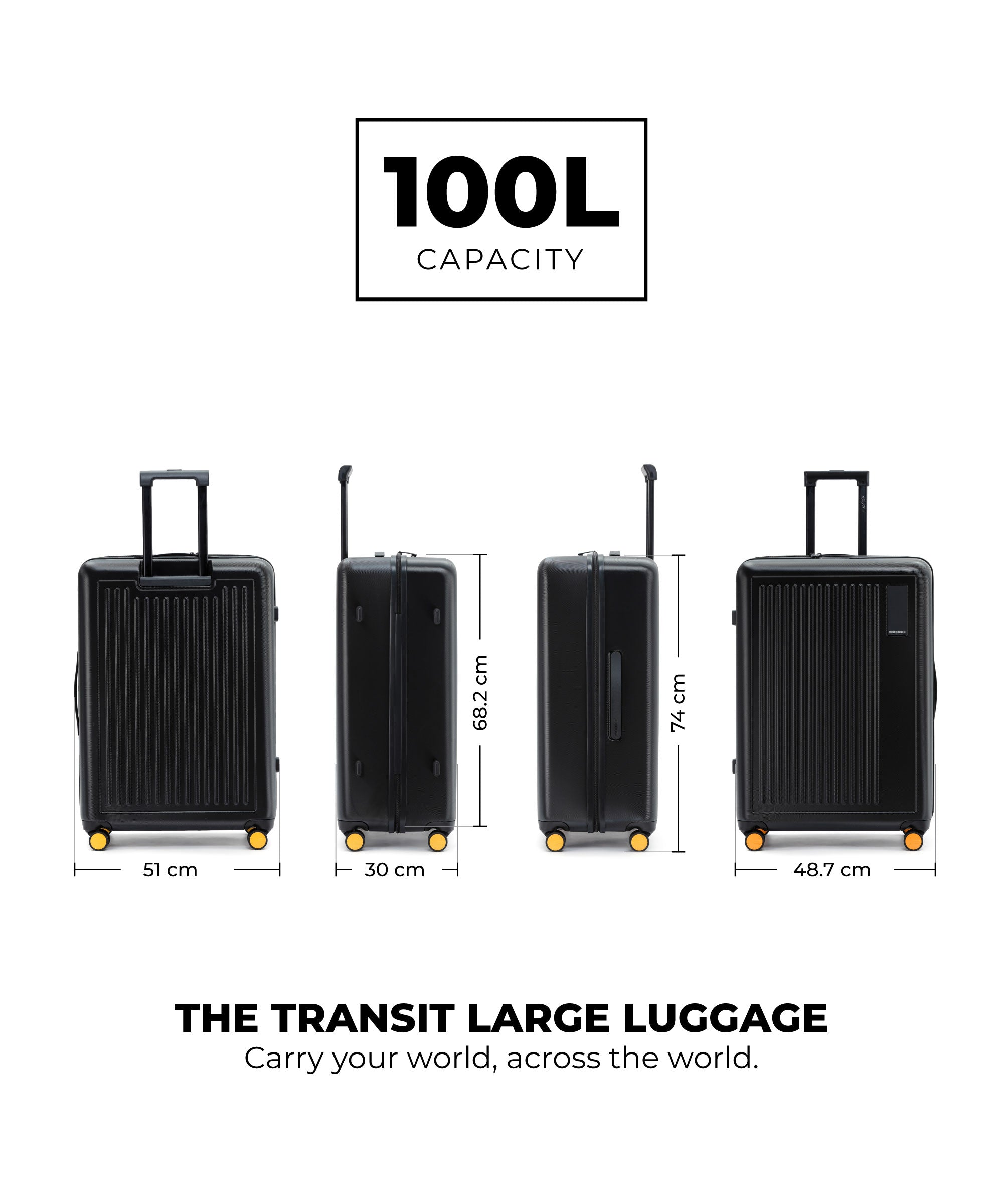 Color_Crypto 2.0 | The Transit Luggage - Check-in Large