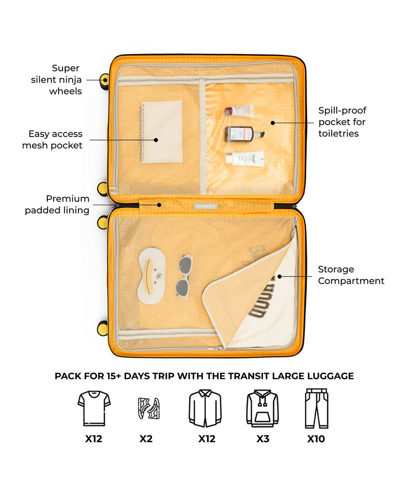 Color_Money Moves Sunray | The Transit Luggage - Check-in Large