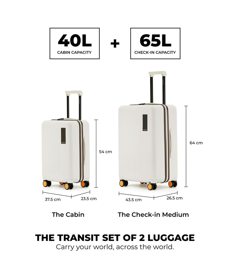 Color_Still Loading Brownray | The Transit Luggage - Set of 2