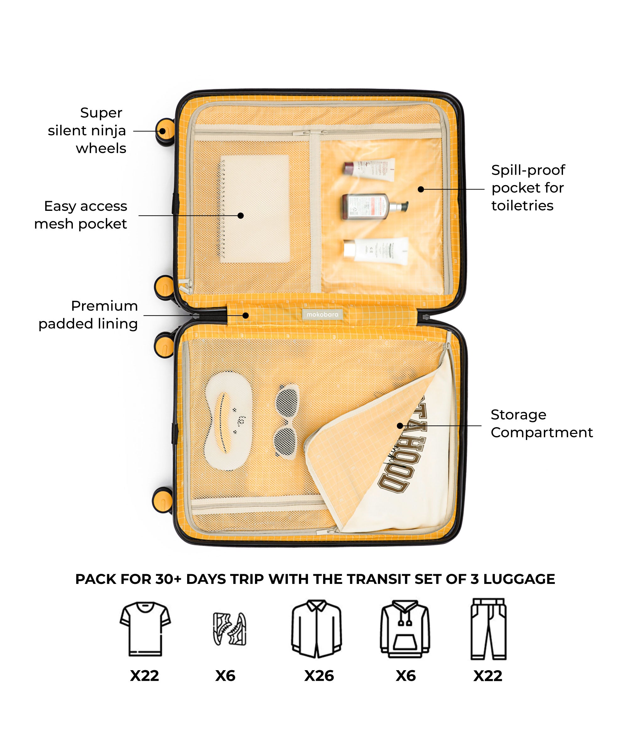 The Transit Luggage - Set of 3