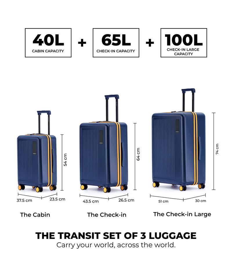 Color_We Meet Again Sunray | The Transit Luggage - Set of 3