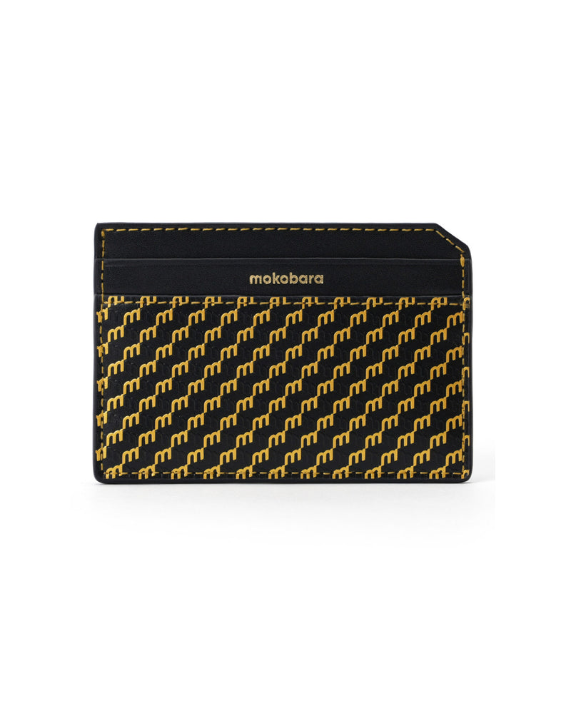 Stash Card Sleeve in black 24k Mokogram