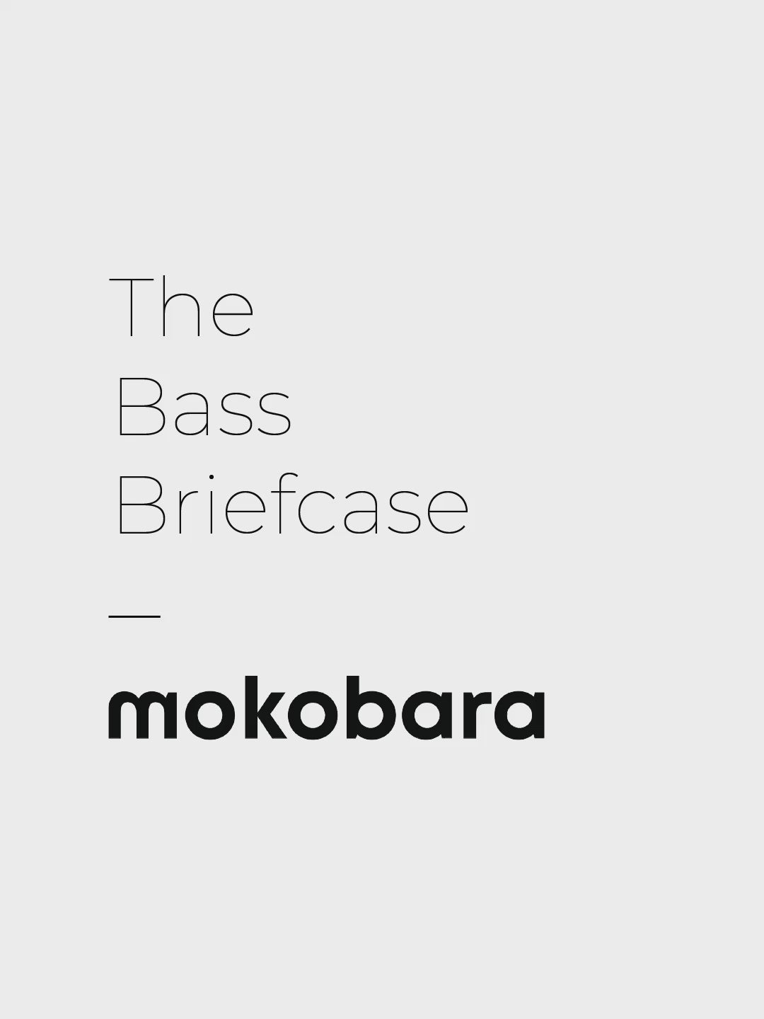 Color_Black Sesame | The Bass Briefcase