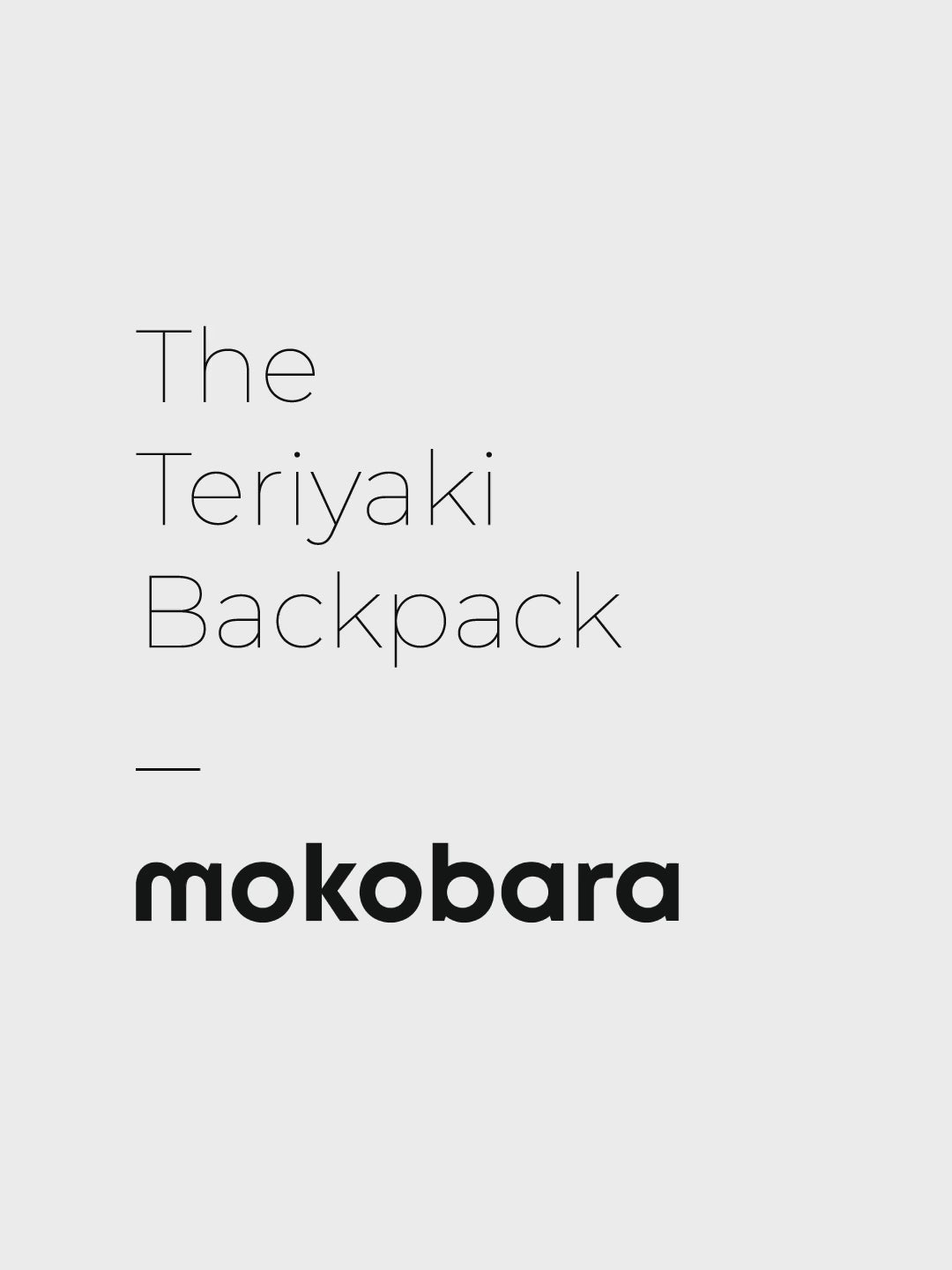  Color_Black Sesame | The Teriyaki Backpack