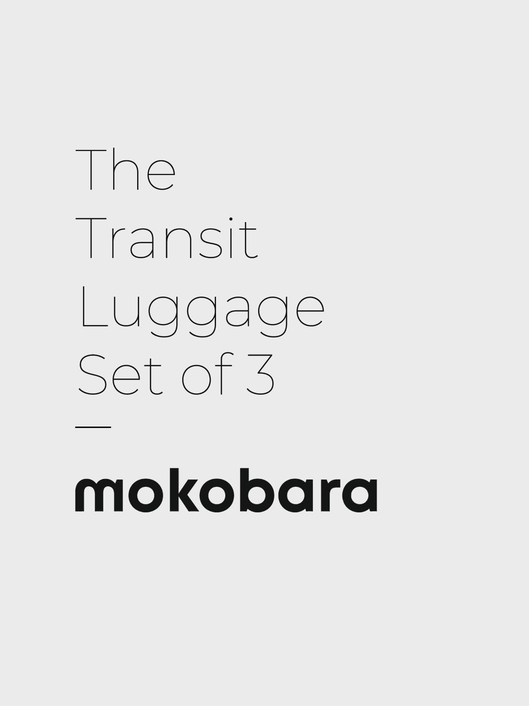 Color_ Still Loading Brownray 2.0 | The Transit Luggage - Set of 3