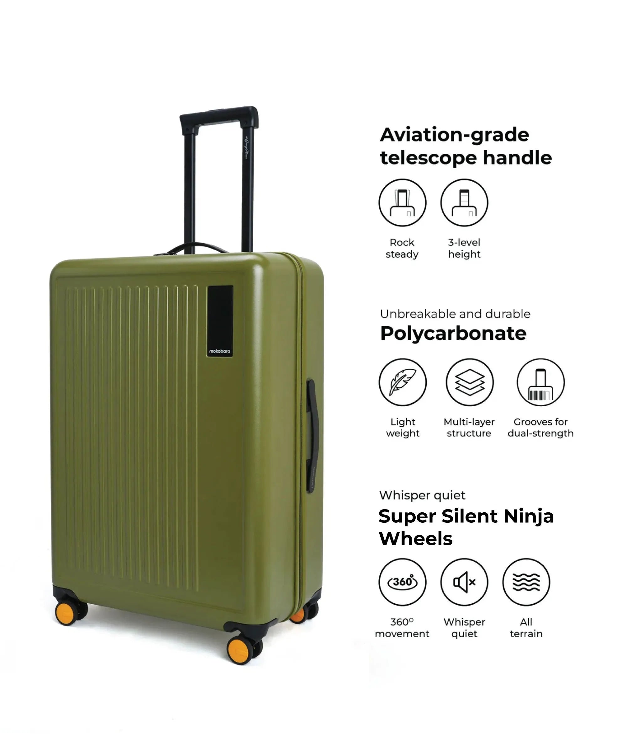 Color_So Matcha | The Transit Luggage - Set of 3