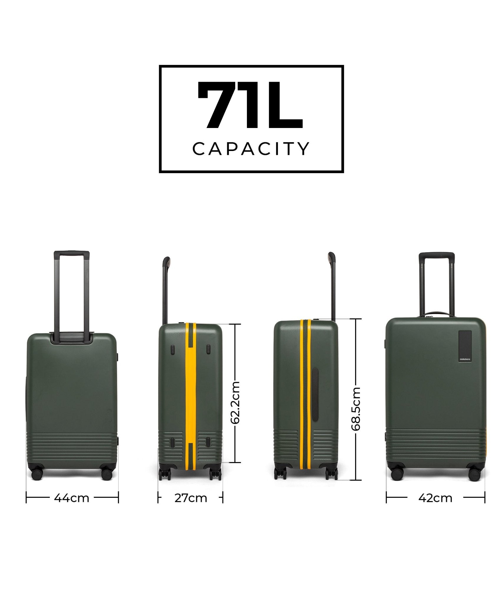 Color_Forest Sunray (Limited Edition) | Set of 3 Luggage