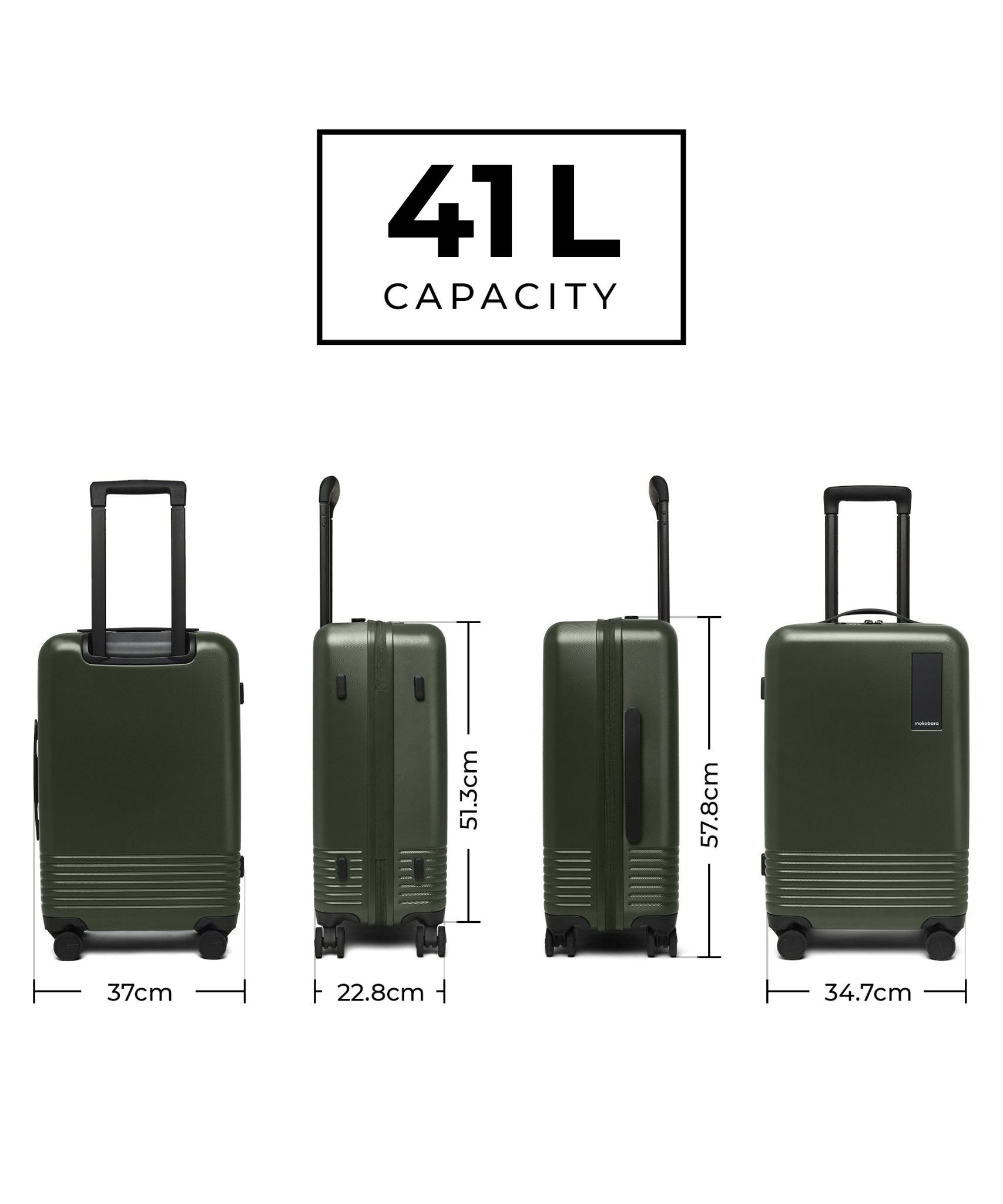 Color_Seaweed Green | Set of 3 Luggage