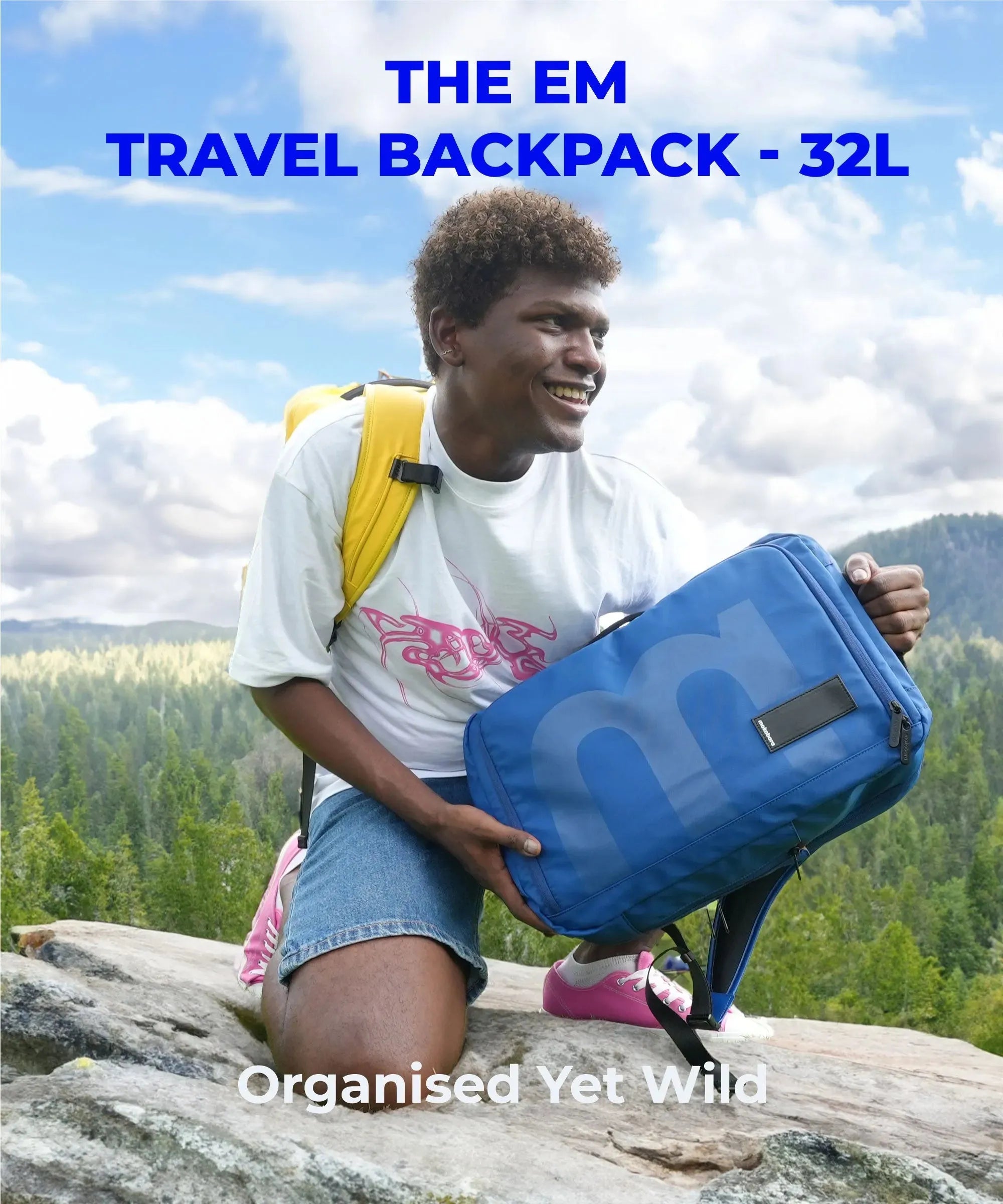 Color_Crypto | The Em Travel Backpack - 32L