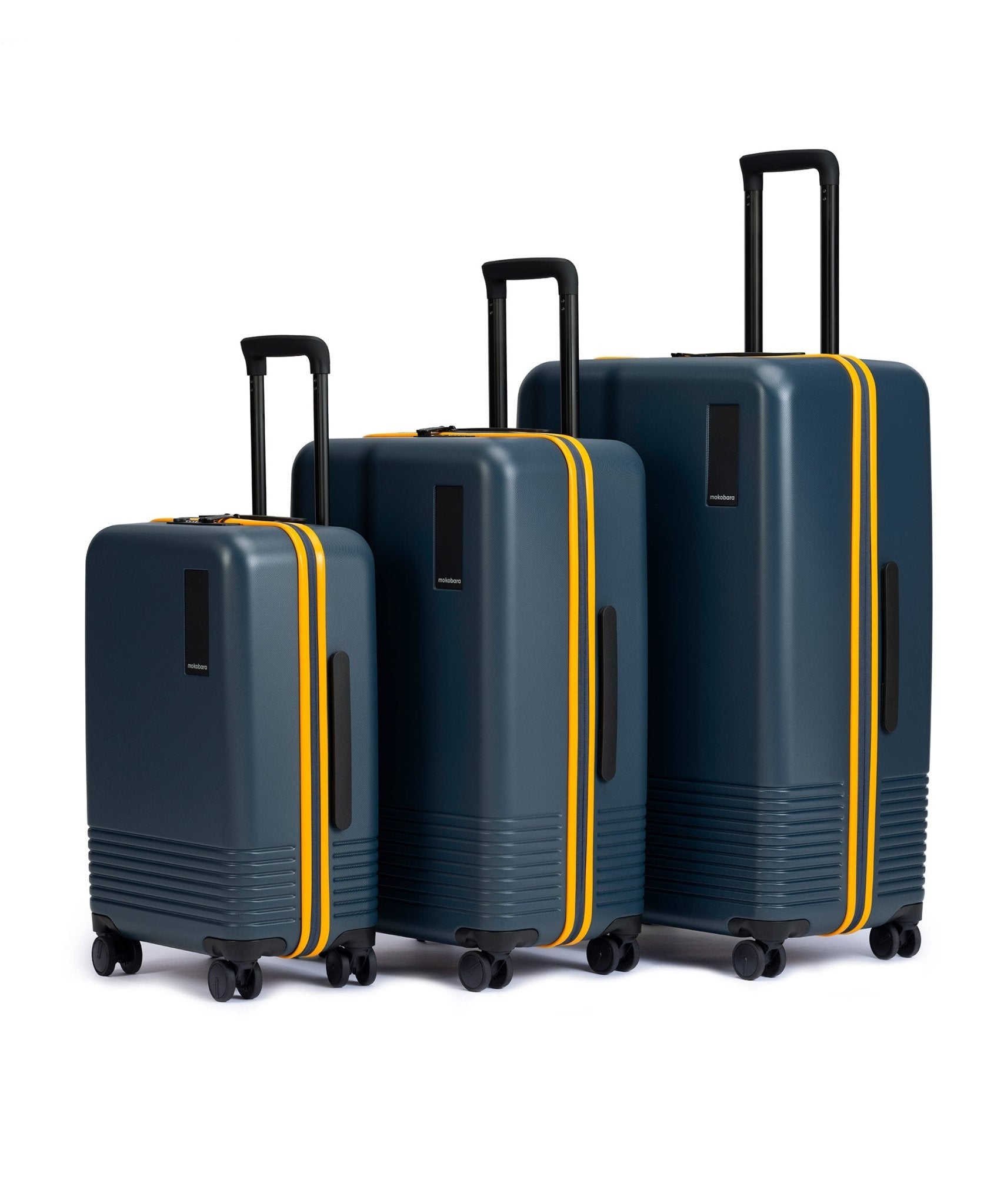 Buy SafariAnti Theft Trolley Bag Set, Small and Medium Size Blue Suitcase,  8 Wheel Softside Polyester Luggage Bags for Travel, 59 cm and 71 cm Cabin Luggage  Trolley for Men and Women