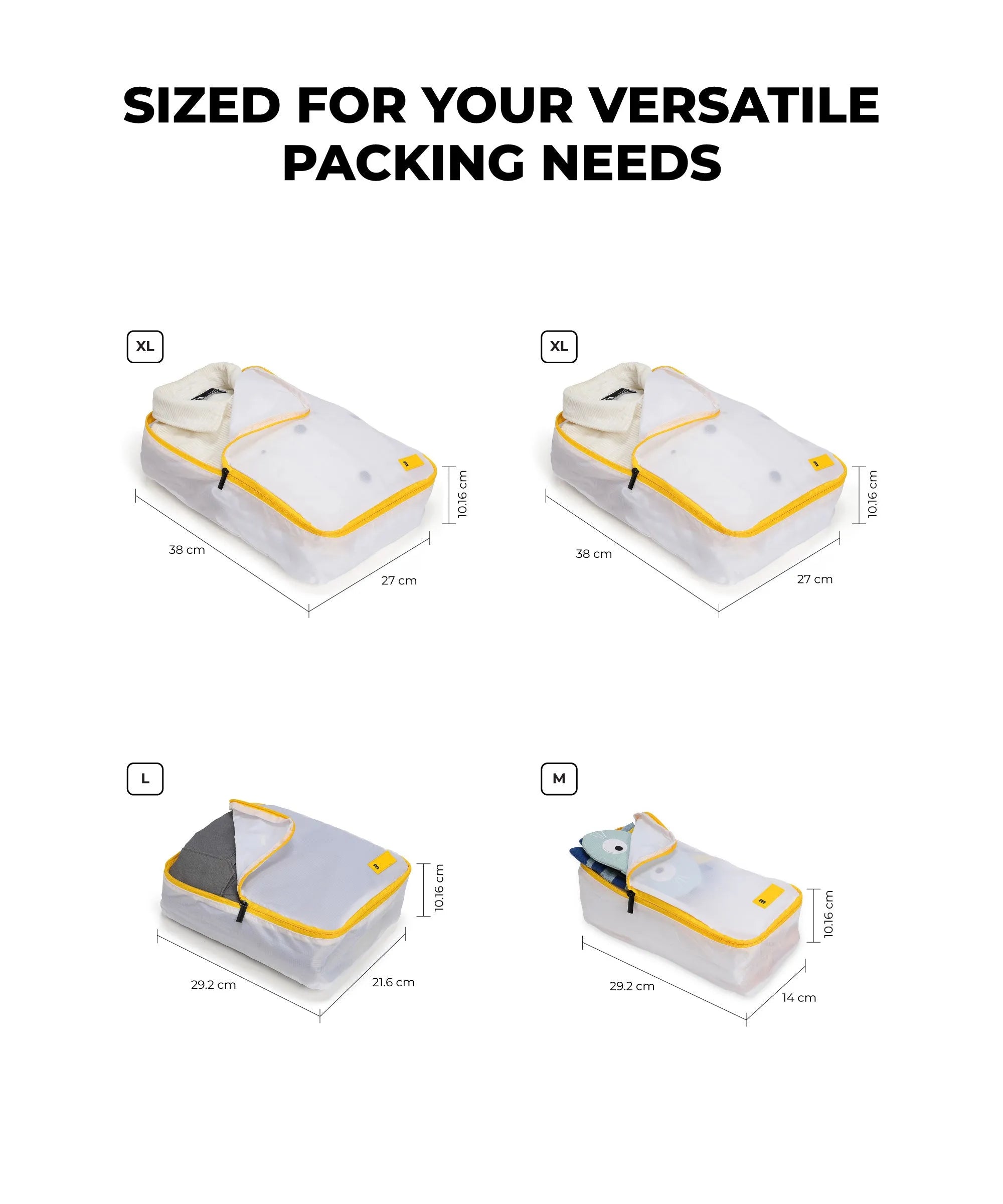Color_Still Loading Sunray | The Packing Cubes (Set of 4)