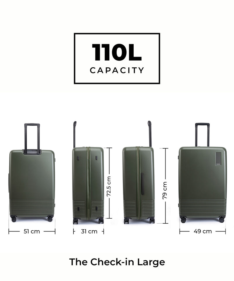 Color_Seaweed Green | The Set of 3 Luggage