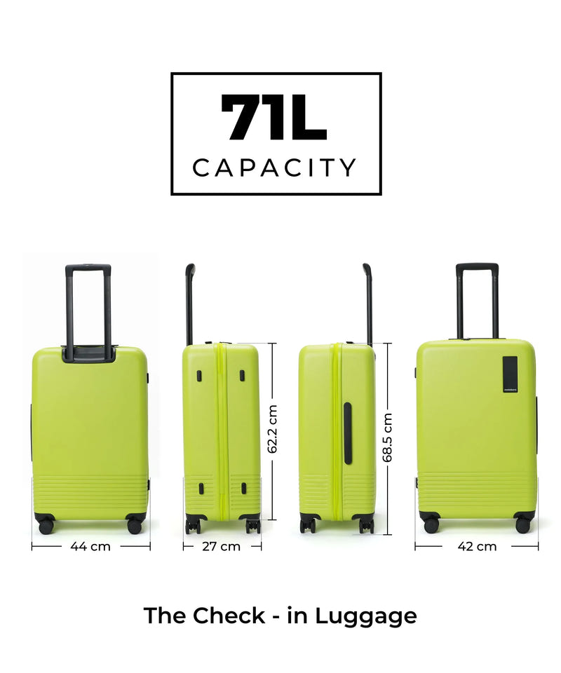 Color_Happy Green | The Set of 2 Luggage