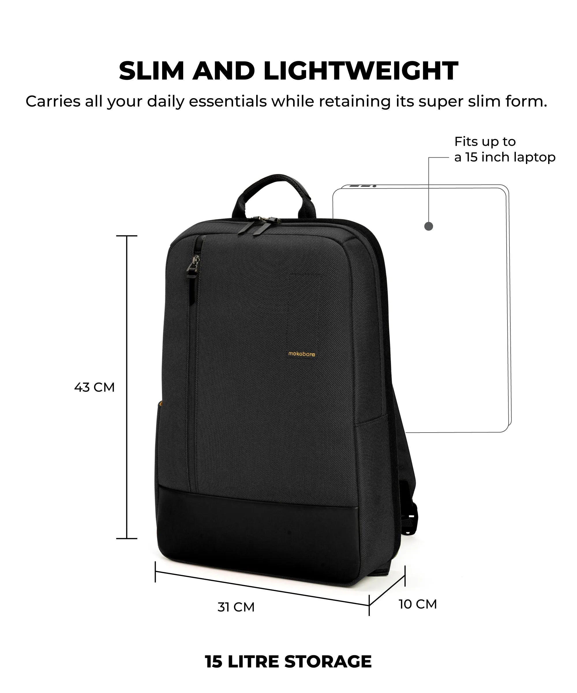 Buy GOOD FRIENDS Lightweight Laptop Backpack Outdoor 15.6 inch Backpack  Multifunctional with Padded Shoulder Straps Laptop Bag for Men and Women at  Amazon.in