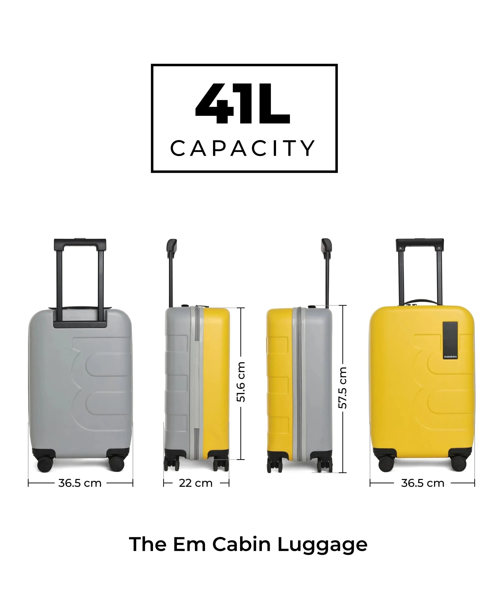 Color_Stir Sunshine (Limited Edition) | The Em Set of 2 Luggage
