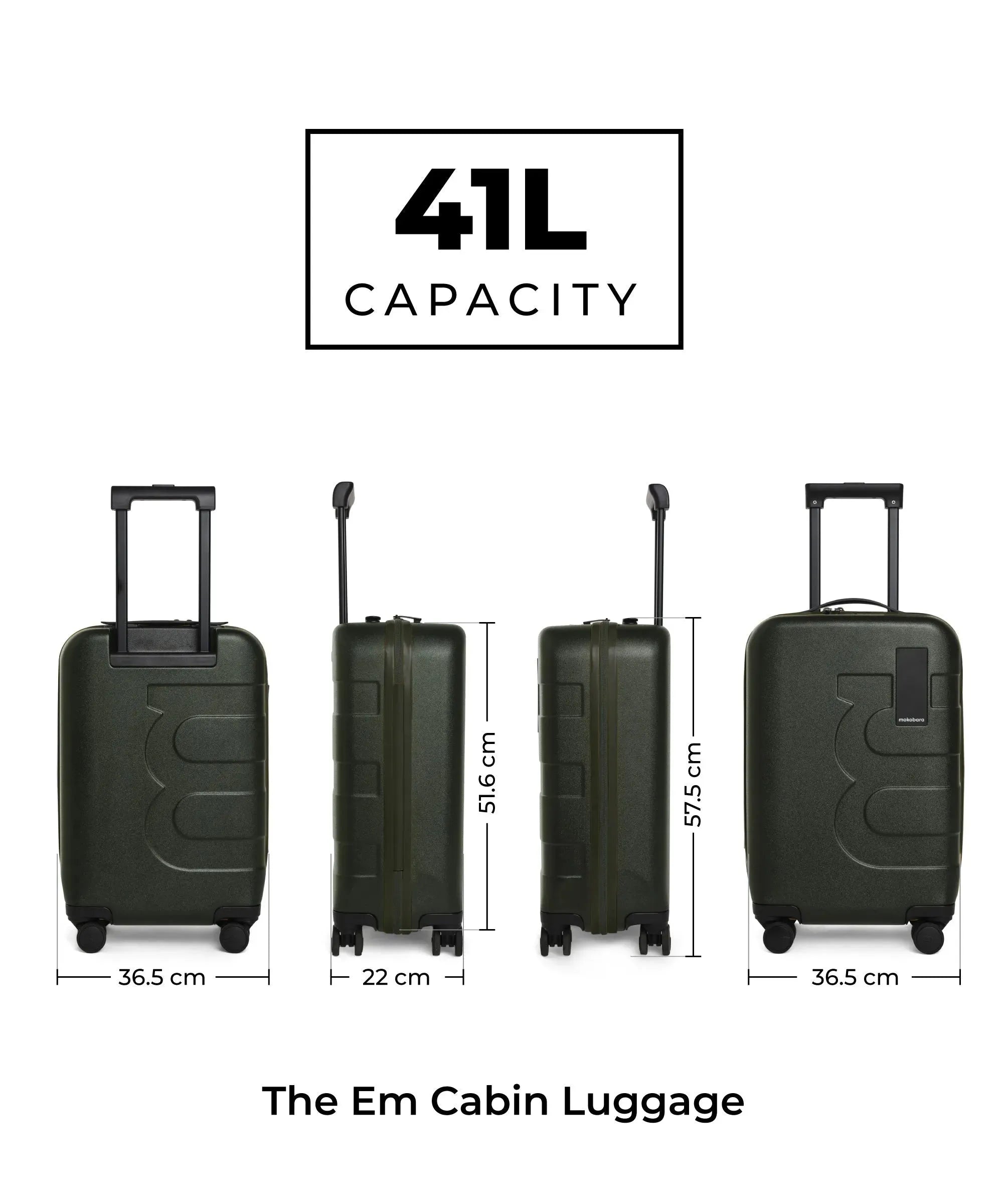 Color_4AM Forest | The Em Set of 2 Luggage